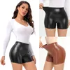 Hot Selling PU Läderbyxor Shorts för kvinnor Skinny Sexig Nattklubb Casual Sweatpant