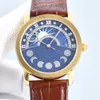 Oglądaj automatyczne zegarki mechaniczne Wodoodporne szafirowe zegarek na rękę Diamentową skórę skórzaną ze stali nierdzewnej Kluczowa klamra Montre de Luxe 42 mm