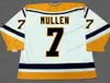 Maglie da hockey da uomo # 7 Joe Mullen 1992 Camicie cucite vintage nere 1986 blu