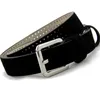 Belts Ms Belt For Women Leather Fine Fashion Han Edition Joker Decoration Contracted Black BeltBelts