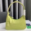 Designer mini sacs à main toile imperméable sous les bras sac diamant mini sacs fourre-tout sacs à bandoulière pour femmes étiquette couleur unie dame sac à main fermeture à glissière sac hobo en nylon