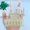 2022 Tillbehör Japan och Korea Ins Candy Color Matt Grip Clip Back of the Head Liten Shark Hair Claw Girl Hair Accessories