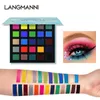 Langmanni paleta de sombras peroladas foscas, 25 cores, maquiagem natural de longa duração, brilho brilhante, sombra de olhos 4980902