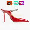 New Dress Shoes women Designer High Heels Bing Heeled Mule Womens London Crystal Strap Pumps Fashion Lady Patent Suede Heel Sandals Ladies Wedding Party shoes Sandal