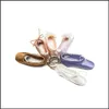Key Rings Jewelry Mini Dancer Satin Purple Professional Toe Keyring Gift Ballet Shoe Keychain Dance Little Tool For Girls Drop Deliver Dhcaw