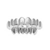 Grillz Dental Grills Mens Gold Grillz Teath Set Fashion Hip Hop Jewelry عالية الجودة الثامنة 8 أعلى الأسنان