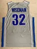 SJ98 NCAA Memphi Tigers 32 James Wiseman College Stitched Basketball University Mens Jerseys Blue Gray Black