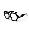 Sunglasses Polygonal Frames Monochrome Black Lenses Men's Women's Retro Sun Glasses Hexagon Sell218B