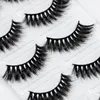 15 25mm 3D Faux Mink Hair Cross False Eyelashes 5 10 Pairs Long Eye Lashes Handmade Thick Makeup Beauty Extension Tools 220524