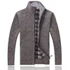 Maglioni da uomo Cardigan Uomo Autunno Inverno Lana calda Maglione da uomo con cerniera Maglieria casual Abbigliamento maschile Chompas Para HombreUomo