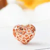 925 sterling Silver Dangle Charm New 1PCs Cute Original Rose Gold Crown Butterfly Rainbow DIY Bead Fit Pandoraly Charms Sarelet Diy Jewelry Associory