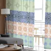 Curtain & Drapes Bohemian Ethnic Pattern Retro Tulle Curtains For Living Room Bedroom Decoration Luxury Voile Valance Sheer KitchenCurtain