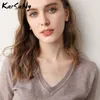 KarSany Half Sleeve Knitted Blouse Women Summer Ladies V-neck Blouses Blouse Knitted Womens Tops And Blouses Plus Size 220407