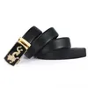 Belts Belt Man Luxury Designer Full Grain Leather Gold Brand Black Metal Buckle PU Strap Men's BeltBelts BeltsBelts