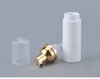 60 ml huisdier witte schuimfles gezichtsreiniger mousse electroplating schuimpomp subverpakking transparant