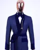 Herrenanzüge Blazer Royal Blue Männer Anzug Anzug maßgeschneidert 1 Stück mit Gürtel Blazer Coat Samt Arbeit tragen formelle Hochzeitsbräutigamgeschäft