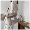 Torby wieczorowe łańcuch mody Lady Sling Bage Kolor PU skórzany crossbody dla kobiet 2022 Nowy szeroki pasek na ramię Messenger Ladies 220428