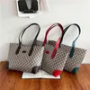 Grande Capacidade Saco Feminino 2022 Primavera Novo Alfabeto Impresso Sacola Sling Ombro Diagonal Straddle Handbags Design De Design