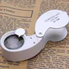 200pcs High Quality Portable 40x25mm Magnifying Glass 40X Folding Magnifier Loupe For Jewelry Coins Stamps Antiques