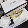 Europe America Fashion Style Bracelets Women Bangle Designer Letter Bracelet Crystal 18K Gold Plated Stainless steel Wedding Lovers Gift Jewelry S260