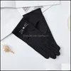 Cinco dedos Guantes Mittens Sombreros Bufandas Accesorios de moda 2021 Protección solar Mujeres Verano Montando Algodón Elástico Conducción delgada Fl-Finge