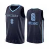 Topgedrukte Ziaire Williams Basketball''Nba''jersey 8 Green Black White Gray Blauwe kleur Adempure Puur katoen voor sportfans Custom Name