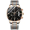 Wristwatches Butterfly Snap Button Men Quartz 43mm Wrist Watches For Waterproof Luminous Watch MachineryWristwatches