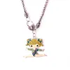 Ginnastica Fashion Girl Cartoon Figure Charm Pendant Crystal Dance Girl Sport Collana a catena di grano per le donne299W