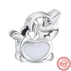 925 Silver Bad Fit Charms Pandora charme bracelete baleia pinguim panfin dinossauro filho