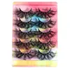 2022 Fluffy faux Mink Lashes Extensions de cils souples réutilisables multicouches denses Crisscross faux cils