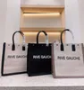 トレンド女性ハンドバッグRive Gauche Toteショッピングバッグハンドバッグトップリネン大きなビーチバッグデザイナー旅行クロスボディショルダーサッチェルウォレット