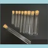 1000Pcs Plastic Test Tube With Cork Stopper Packaging Bottle 7Ml 10Ml 12Ml 15Ml 20Ml 25Ml 30Ml 50Ml Lab Supplie 20Cc Clear Cosmetic-Tube Dro