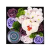Dekoracyjne kwiaty wieńce romantyczny róża mydło sztuczny kwiat pachnący świeca Walentynki dekoracji ślubu prezent naturalny soi wosku