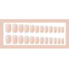 Fałszywe paznokcie 24PCS Proste francuskie nagi nagi Pink Bride Wedding Kobiety Fałszywe pełne okładka sztuczna manicure paznokcie dekoracja tipsfalse ST9935766