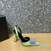 Мода высокая концевая версия Кожаная навязанность женские сандалии на высоком каблуке Женщины Lea Therule Принстон комфортно размером 35-42
