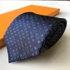 New Designer 100 Tie Silk Necktie Black Blue Jacquard Hand Woven for Men Wedding Casual and Busines Ely Purse louiselies vittonlies SL55