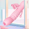 Giocattoli sexy femminili Stimolatore del clitoride Orgasmo rapido Vibratore Masturbazione Leccata della vagina Perline di trazione forti Dildo anale Prodotto per adulti