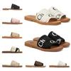 Bekväm fotkänsla duk tofflor sandaler chol designer försäkring känslomässigt stöd i strandglas slipper inte woody mule platt flip flops kvinnor sandales