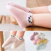 5pairs/set Cartoon Panda Baby Nops для новорожденных милые летние сетчатые сетки, дышащие мальчики, девчонки, мягкие малышки дети тонкие носки