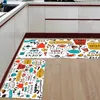Mattor café doodle tekanna cup mat kök matta antislip hemgolv badrum inomhus dörrmatta för vardagsrum