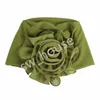 Party hattar Kvinnor Ny stil Vacker blomma Turban Elastisk trasa Head Cap Sidade blommor Ladies Bandanas Hårtillbehör