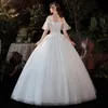 Outros vestidos de noiva vestido simples 2022 Tuller Bride Off Shouler Dream Ball vestido de bola vestido de impressão