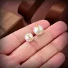 Women Pearl Eares Designer Jewelry Luxurys Studs Earrings 925 Silver Boucle Letters Hoops With Box New 22052404R254G