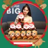 Świąteczne zabawki Plush z zabawkowym bałwana dziecięce jakość lalki wysoka przyjęcie przychylność urocza Święty Mikołaj Elk Bells Daje prezenty