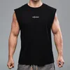 Yaz örgü erkek egzersiz tankı üst vücut geliştirme ve fitness singlet'ler hızlı kuru yelek giyim giyim kas kolsuz gömlek 220621