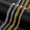 Chains Hiphop Men's Thick Neck For Men Stainless Steel Heavy Miami Curb Cuban Link Chain Necklaces Male Jewelry XL1305Chains