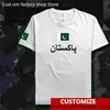 Pakistan t-shirt gratuit personnalisé Jersey bricolage nom numéro t-shirt hommes femmes haute rue mode Hip Hop lâche décontracté 220620