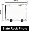 8x12 inch sublimation Blank photo slate rock plaque Heat Transfer Picture Frame Blanks