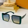 Designer-Blumen-Logo-Motiv mit eingraviertem Motiv, Sonnenbrille Z2520, übergroßer quadratischer Rahmen, Herren Damen, Metallbuchstaben, Brillen, Outdoor-Sonnenbrillen, klassische Brillen, Spiegel für Damen