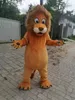 2022 Costume de mascotte de lion marron d'Halloween de qualité supérieure personnage de thème animal Carnaval unisexe adultes tenue robe de fête d'anniversaire de Noël